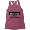 employee of the friggin month Racerback Tank