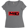 LOVE IS SO MAD Women's Triblend Scoop T-shirt