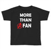 avengers more than a fan white logo Toddler T-shirt