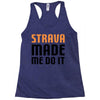 strava made me do it Racerback Tank