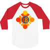 orange 18 3/4 Sleeve Shirt