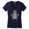 graphic tee dj1 Women's V-Neck T-Shirt