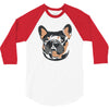 blue and tan frenchie 3/4 Sleeve Shirt