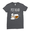 pot head Ladies Fitted T-Shirt