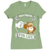 new owl best friend for life Ladies Fitted T-Shirt