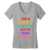 i am a mermaid unicorn kitten fairy princess Women's V-Neck T-Shirt