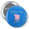 peppa pig brother pig Pin-back button