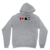 i love house music t shirt edm club wear rave electro party progressiv Unisex Hoodie