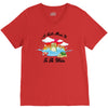 a turtle made it to the water V-Neck Tee