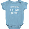 eating tacos Baby Bodysuit