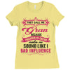 They Call Me Gran Partner In Crime Funny Ladies Fitted T-Shirt
