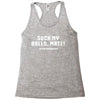 Suck my balls mate Racerback Tank