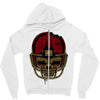 american football skull Zipper Hoodie