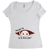 June Peeking Out Baby Boy Women's Triblend Scoop T-shirt