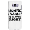 personalised auntie Samsung Galaxy S8 Plus