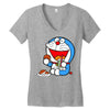 Doraemon Women's V-Neck T-Shirt