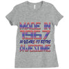 made in 1967 50 years of being awesome Ladies Fitted T-Shirt