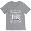 vintage made in 1983 perfectly aged a living legend V-Neck Tee