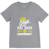 Kings Are Born In January V-Neck Tee