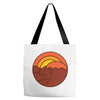 sunset circle Tote Bags