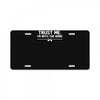 trust me, i'm with the band   musician rockband guitar bass jam tee License Plate