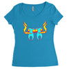 high tooths with joint Women's Triblend Scoop T-shirt