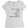 intelligence is the ability to adapt to change Women's Triblend Scoop T-shirt