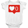 no love notification Baby Onesie