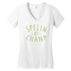 spelin chanp best trending Women's V-Neck T-Shirt