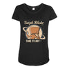 take it easy Maternity Scoop Neck T-shirt