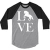 horse love 3/4 Sleeve Shirt