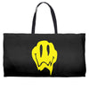melting acid smiley face Weekender Totes