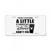 There's Nothing a Little Starbucks and Disney Can't Fix License Plate
