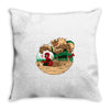 an amazing sand castle Throw Pillow