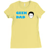geek dad Ladies Fitted T-Shirt