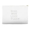 real men love pugs Accessory Pouches