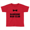 Handsome Man Club Bow Tie Toddler T-shirt