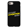 eat, sleep, pewpew, repeat iPhone 8 Case
