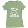 This Guy Is Going To Be A Big Brother Ladies Fitted T-Shirt