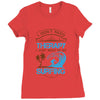 I Don't Need Therapy Need Surfing Ladies Fitted T-Shirt
