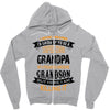 Super Cool Grandpa Of A Freaking Awesome Grandson Zipper Hoodie