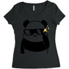 panda bear Women's Triblend Scoop T-shirt