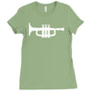 trumpet funny jazz music new Ladies Fitted T-Shirt