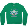 military, women's proud air force mom of her military son u Crewneck Sweatshirt