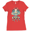 grumpy robot Ladies Fitted T-Shirt