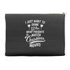 drink wine &amp; watch christmas movies Accessory Pouches