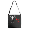 blackbeard's flag pirate edward teach Adjustable Strap Totes