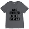 gas clutch shift repeat V-Neck Tee