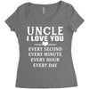 I Love You Uncle Women's Triblend Scoop T-shirt