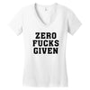 Zero Fucks Given Women's V-Neck T-Shirt